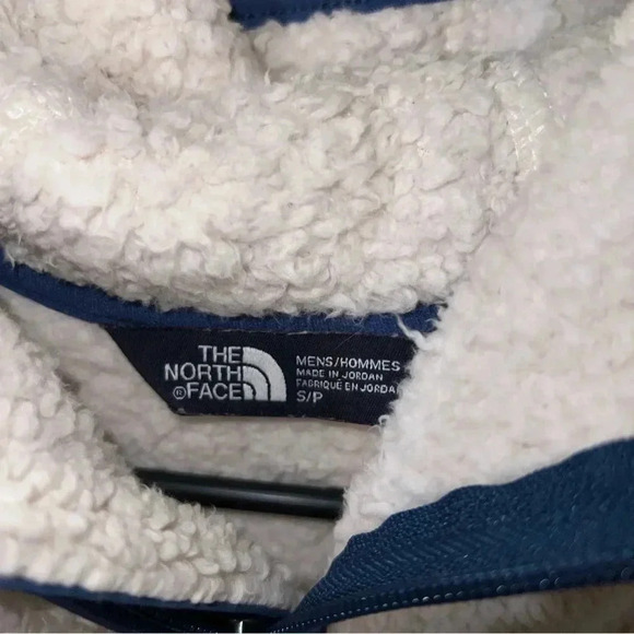 The North Face Campshire Hoodie Men’s Small White Blue - Picture 3 of 5